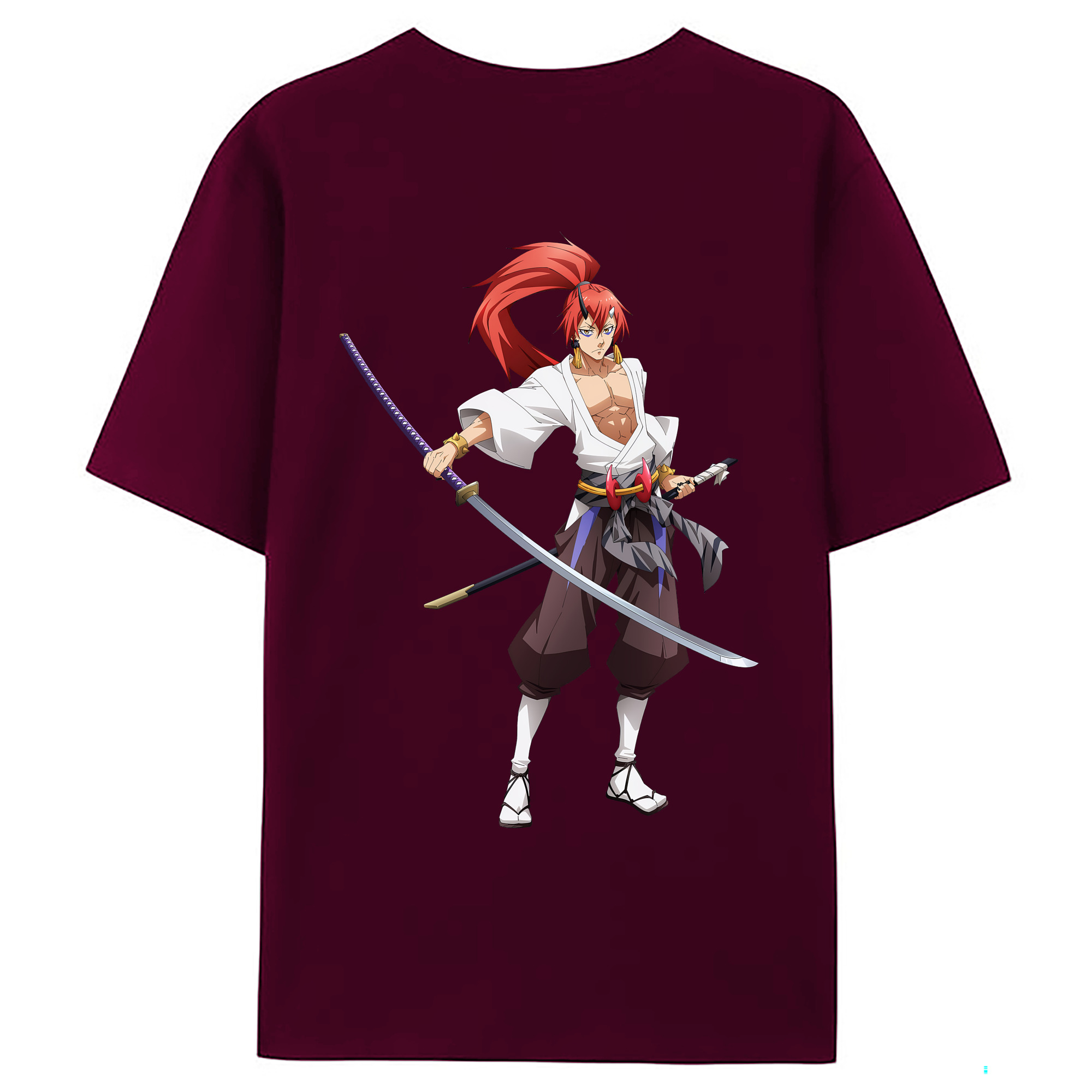 （画像用） 転スラ Regarding Reincarnated to Slime レディース半袖Tシャツ(バックプリント)